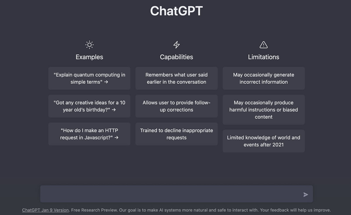 chat GPT content AI